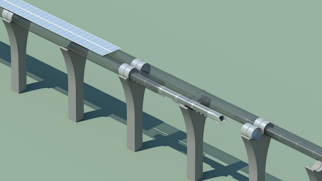 Konsep Hyperloop Menggunakan Panel Surya